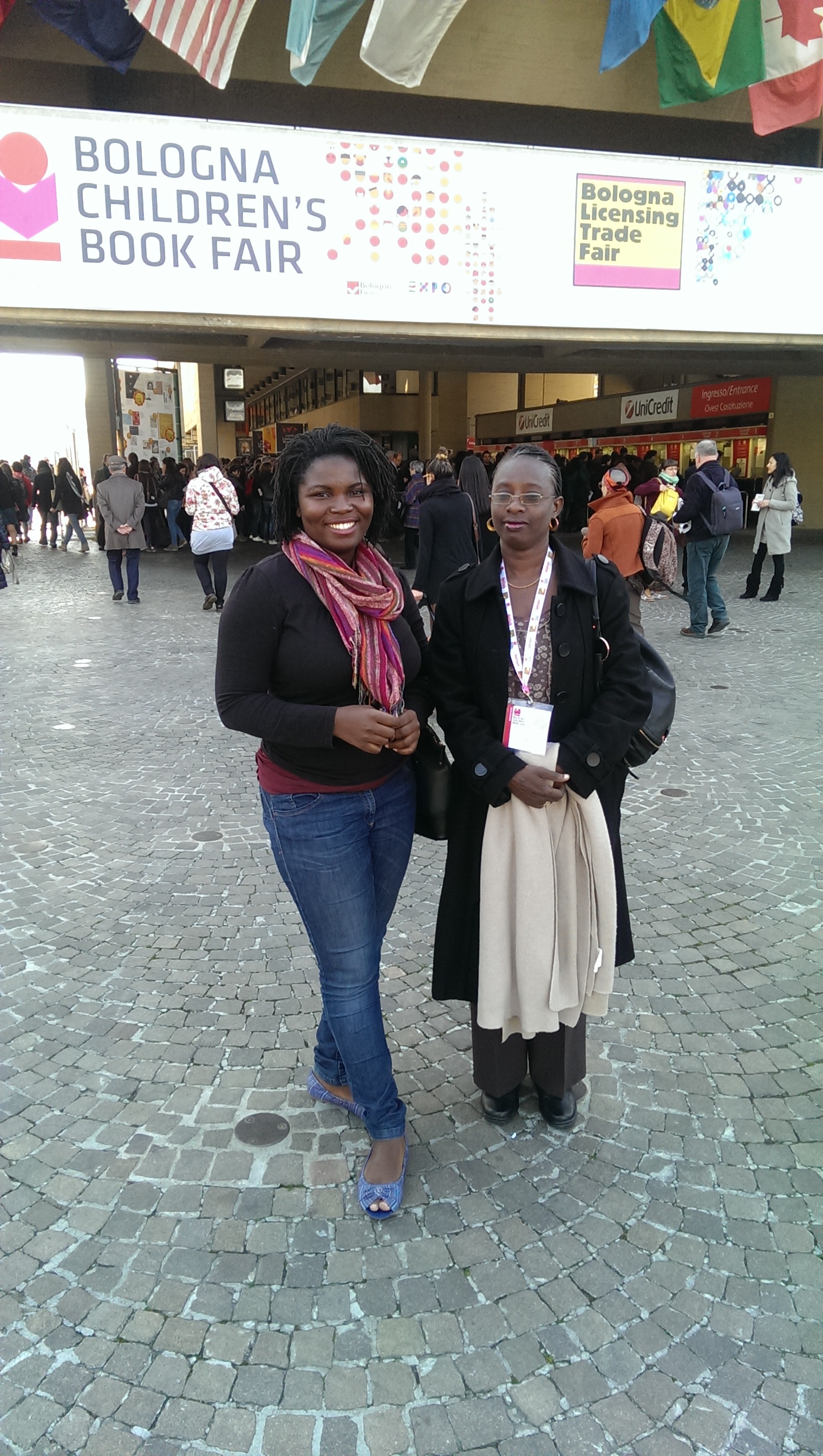 Deborah Ahenkorah, Executive Director and Co-founder of Golden Baobab at the Bologna Fair